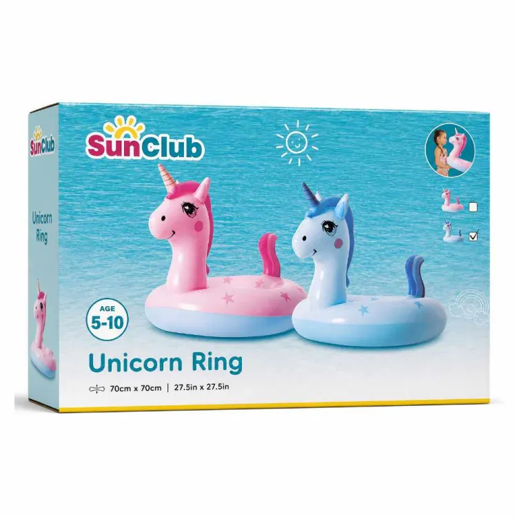 Koło do pływania Jednorożec Unicorn Ring 70 cm Sun Club dla dzieci 5-10 lat