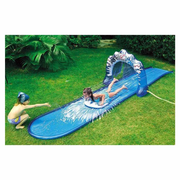 Ślizg wodny SunClub Ice Breaker 500x120cm z kurtyną wodną dla dzieci