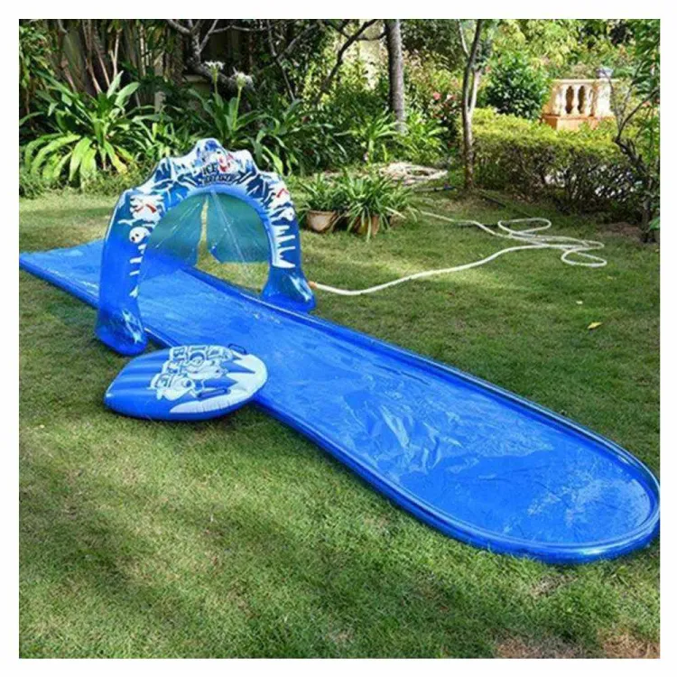 Ślizg wodny SunClub Ice Breaker 500x120cm z kurtyną wodną dla dzieci