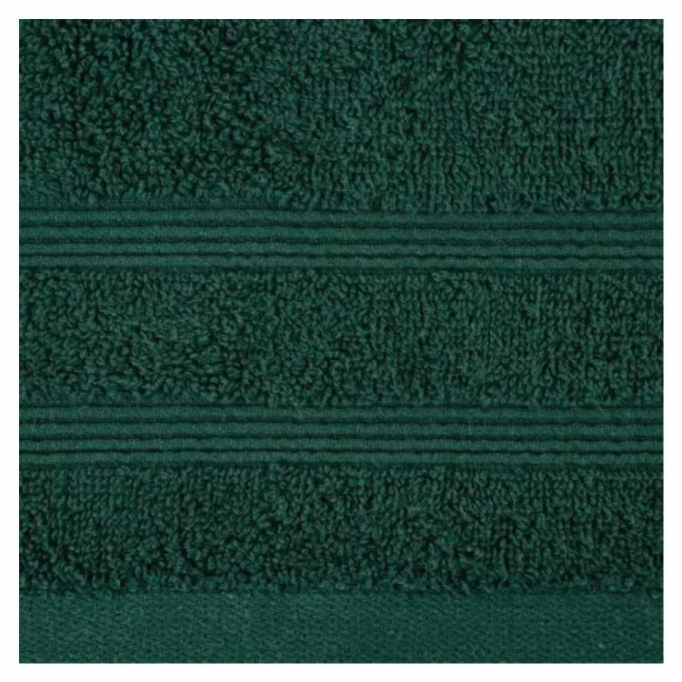 Ręcznik kąpielowy Eurofirany Aline 70x140cm bawełniany 500g/m² z bordiurą zielony