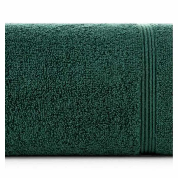 Ręcznik kąpielowy Eurofirany Aline 70x140cm bawełniany 500g/m² z bordiurą zielony