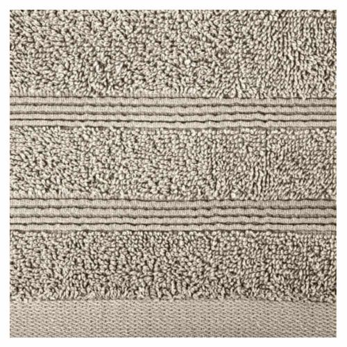 Ręcznik kąpielowy Eurofirany Aline 70x140cm bawełniany 500g/m² z bordiurą beżowy