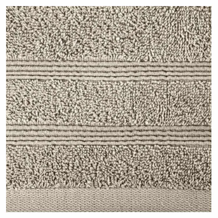 Ręcznik kąpielowy Eurofirany Aline 70x140cm bawełniany 500g/m² z bordiurą beżowy
