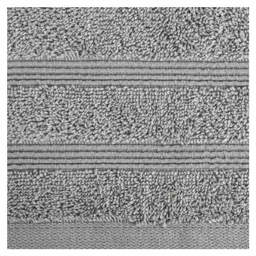 Ręcznik kąpielowy Aline 70x140 cm 500g/m² bawełniany srebrny z bordiurą