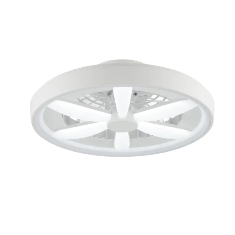 Plafon LED z wentylatorem King Berry Savir W 48W CCT RGB z pilotem biały