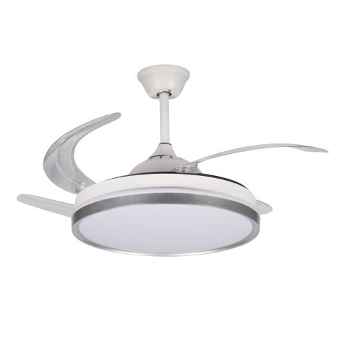 Plafon LED z wentylatorem Kanlux Plave INB49 CCT 36W 4400lm z pilotem biały