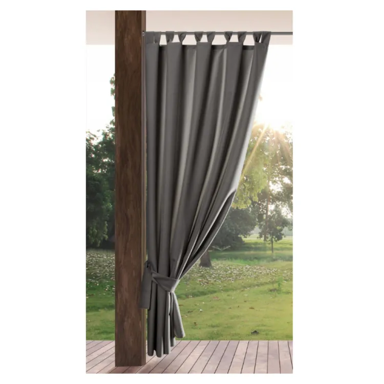 Zasłona ogrodowa Eurofirany Garden 155x260cm wodoodporna na szelkach taupe