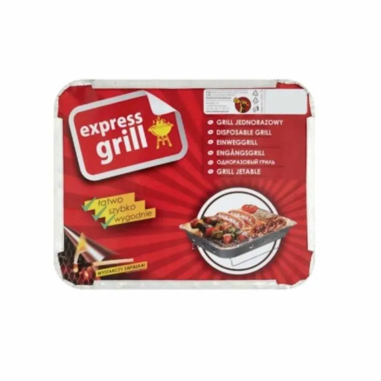 Grill jednorazowy Express Grill z wkładem z węgla drzewnego 3l do grillowania