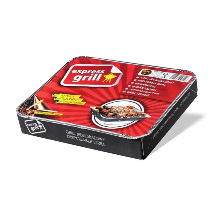 Grill jednorazowy Express Grill z wkładem z węgla drzewnego 3l do grillowania