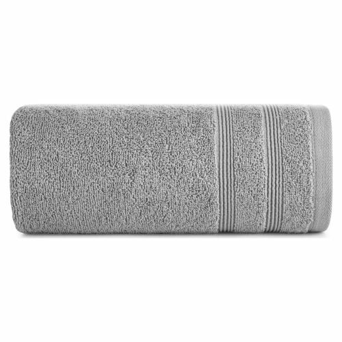 Ręcznik Eurofirany Aline 50x90cm srebrny frotte 500g do łazienki