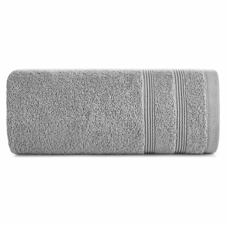 Ręcznik Eurofirany Aline 50x90cm srebrny frotte 500g do łazienki