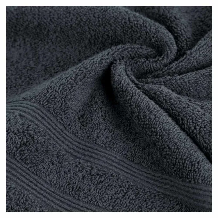 Ręcznik Eurofirany Aline 50x90cm grafitowy frotte 500g do łazienki