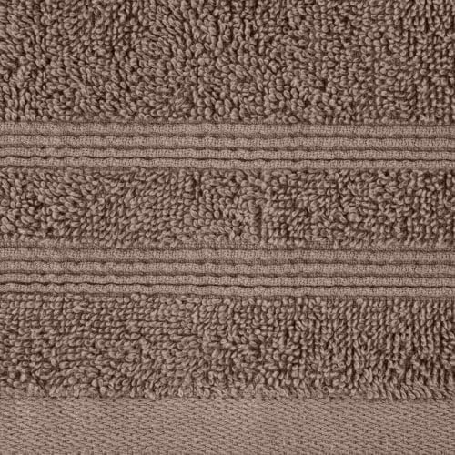 Ręcznik Eurofirany Aline 30x50cm brązowy frotte 500g do łazienki