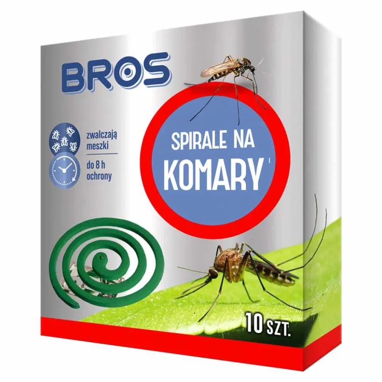Spirale na komary Bros 10szt. do stosowania na tarasie i w ogrodzie