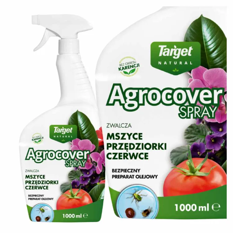 Preparat olejowy Target Natural Agrocover Spray 1000ml na mszyce przędziorki i czerwce