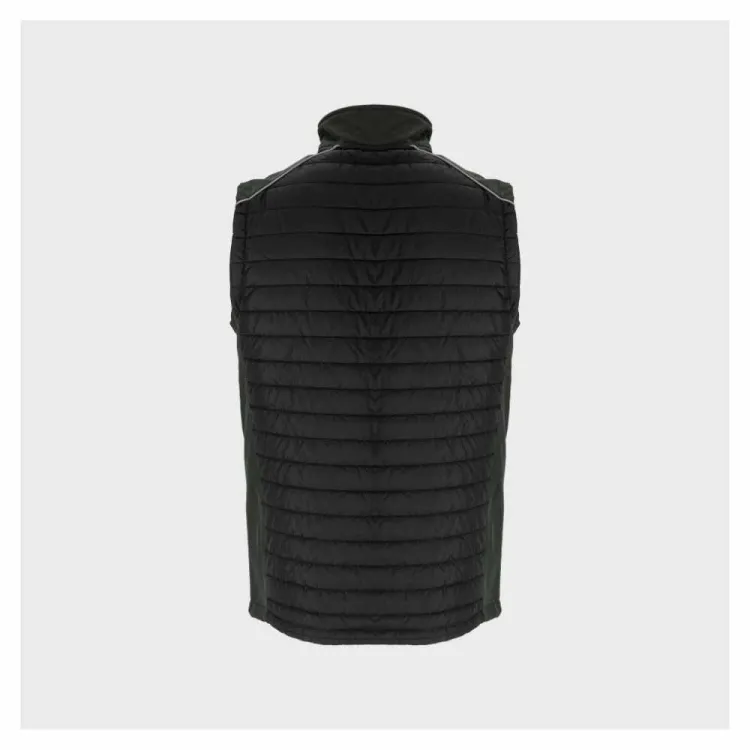 Kamizelka robocza Lahti Pro L4131801 softshell pikowana wodoodporna oliwkowa S