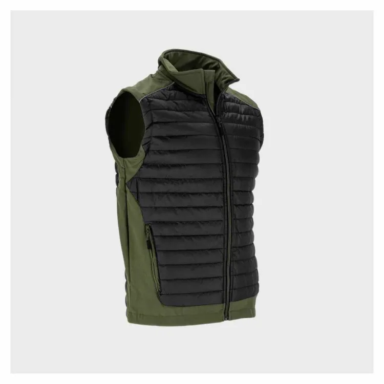 Kamizelka robocza Lahti Pro L4131802 softshell pikowana wodoodporna oliwkowa M