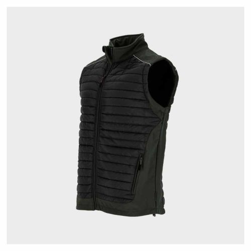 Kamizelka robocza Lahti Pro L4131803 softshell pikowana wodoodporna oliwkowa L