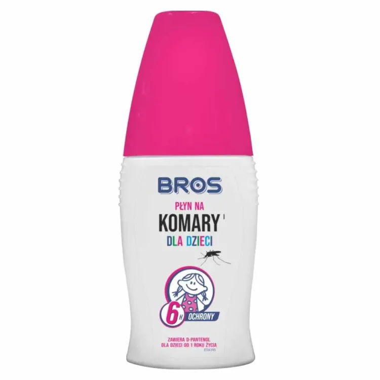 Płyn na komary Bros dla dzieci 50ml z d-panthenolem od 1 roku życia