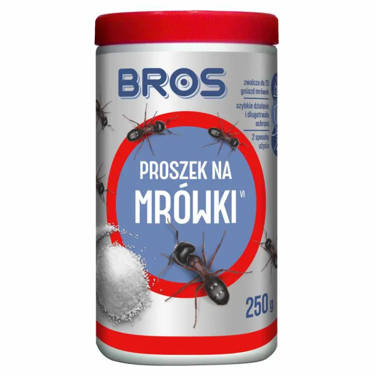 Proszek na mrówki Bros 250g z permetryną do rozsypywania i rozpuszczania