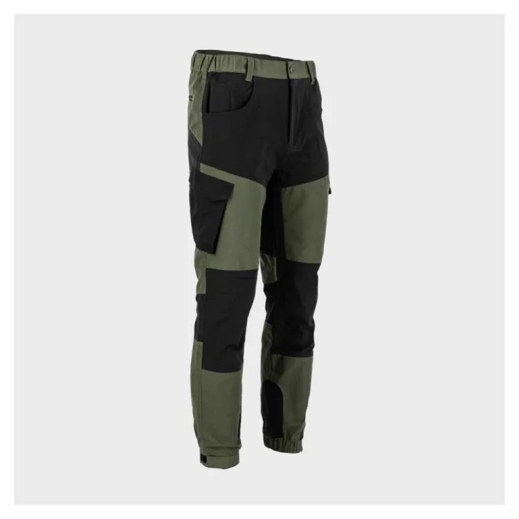 Spodnie robocze Lahti Pro L4053804 4 Way Stretch rozmiar XL elastyczne oliwkowo czarne