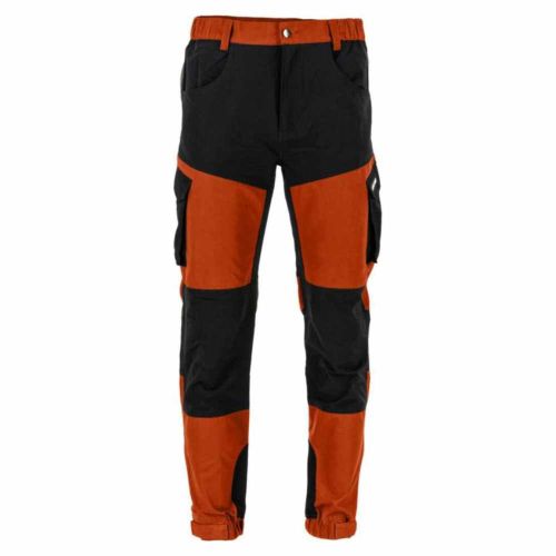Spodnie robocze Lahti Pro L4053902 4 Way Stretch rozmiar M elastyczne ceglasto czarne