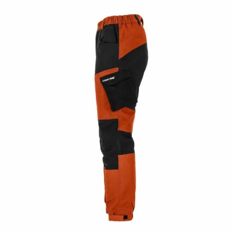 Spodnie robocze Lahti Pro L4053904 4 Way Stretch rozmiar XL elastyczne ceglasto czarne