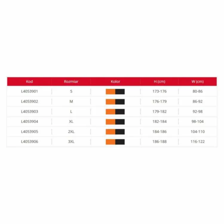 Spodnie robocze Lahti Pro L4053904 4 Way Stretch rozmiar XL elastyczne ceglasto czarne