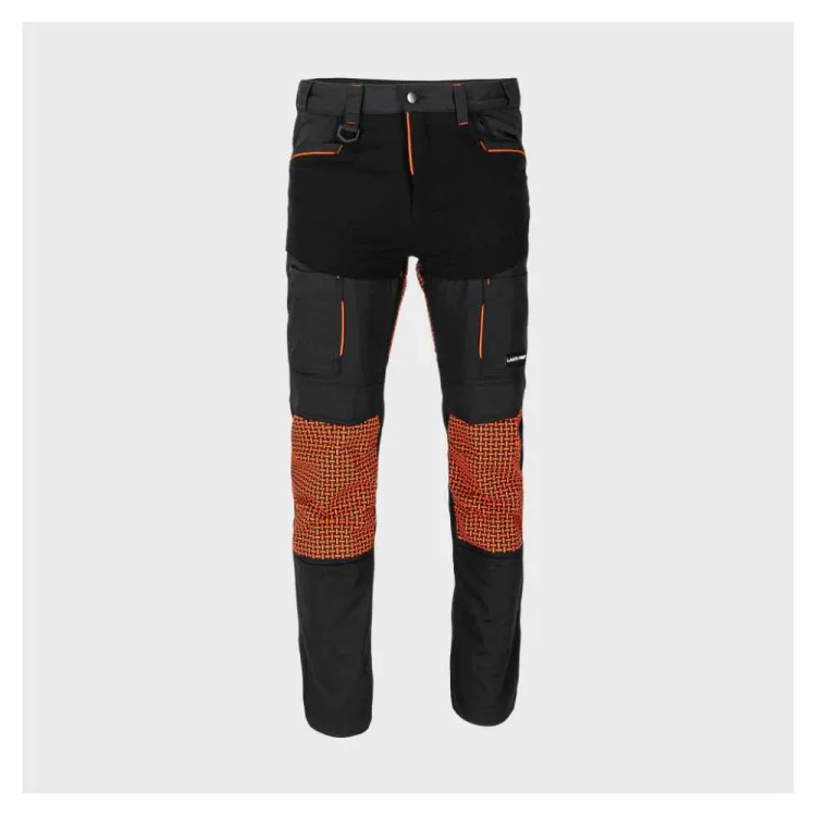 Spodnie dekarskie Lahti Pro L4054905 Stretch rozmiar 2XL czarno pomarańczowe