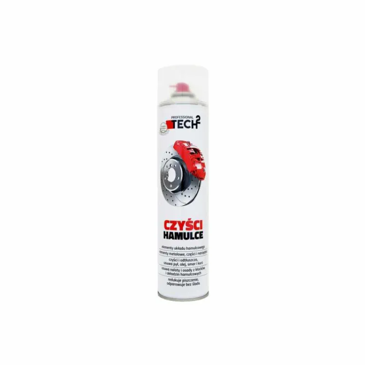 Preparat do czyszczenia hamulców urządzeń odtłuszczacz spray 600ml Tech2