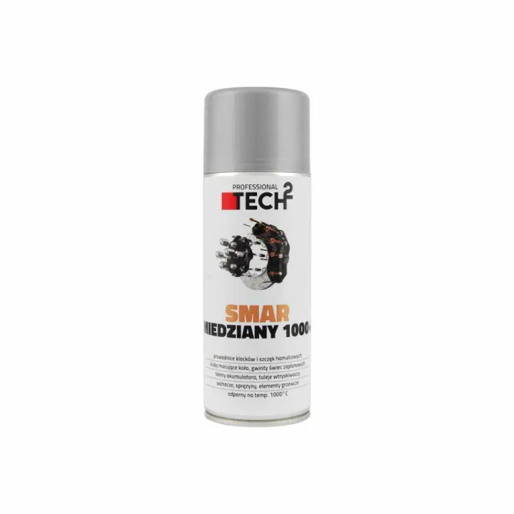 Smar miedziany w sprayu wysokotemperaturowy do 1000°C 400ml Tech2