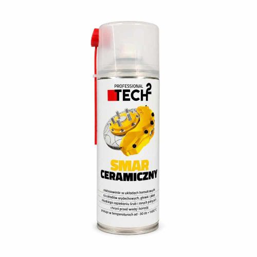 Smar ceramiczny w sprayu hamulce wydech głowice piasty 1400°C 400ml Tech2