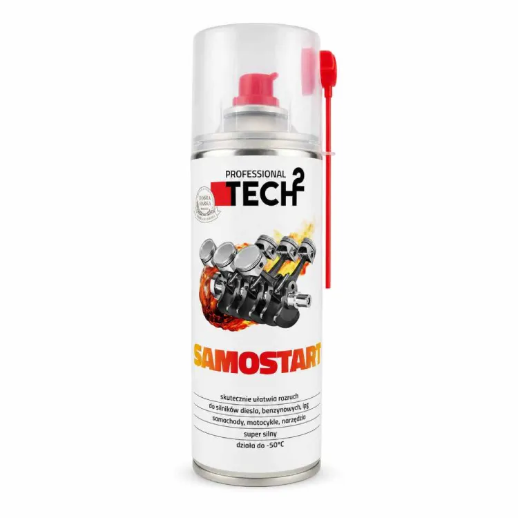 Samostart do silników benzynowych diesel ułatwia rozruch spray 400ml Tech2