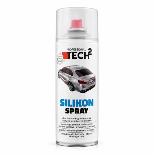 Silikon w sprayu do uszczelek gumy zamków zawiasów konserwacja 400ml Tech2