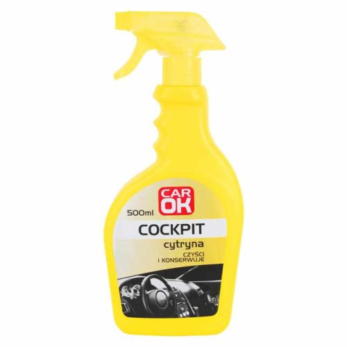 Preparat nabłyszczający do kokpitu i tworzyw sztucznych 500ml cytrynowy Car Ok