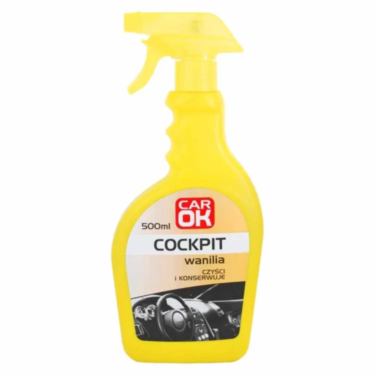 Preparat nabłyszczający do kokpitu i tworzyw 500ml waniliowy Car Ok