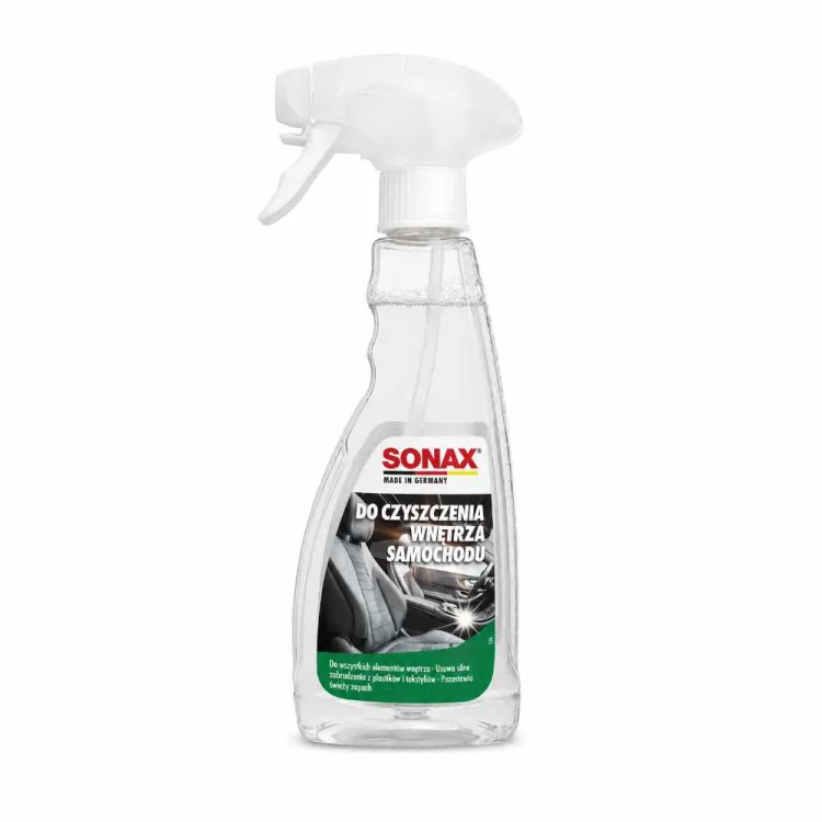 Płyn do czyszczenia wnętrza samochodu spray 500ml plastiki tekstylia Sonax