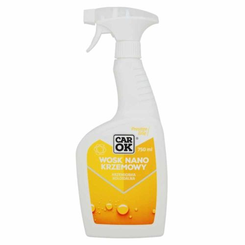 Wosk krzemowy Nano do lakieru z powłoką hydrofobową 750ml spray Car Ok