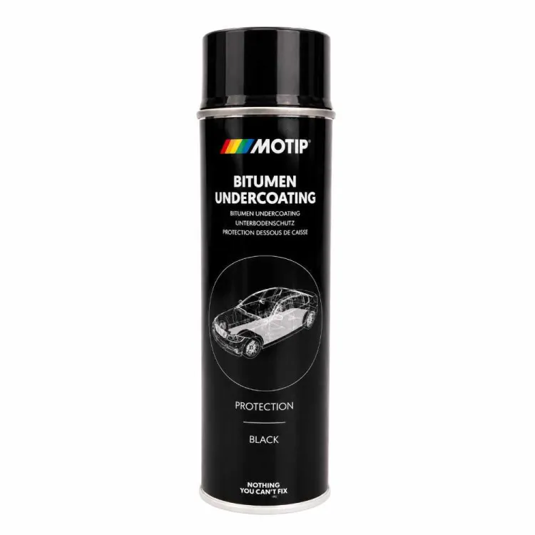 Konserwacja podwozia bitumiczna antykorozyjna spray czarna 500ml Motip
