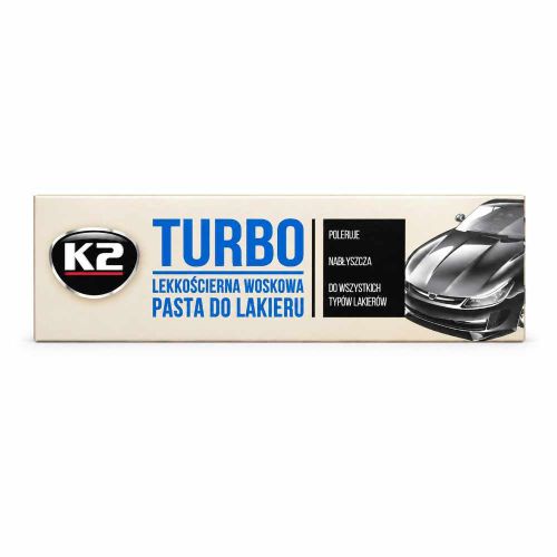 Pasta polerska lekkościerna woskowa poleruje nabłyszcza 120g K2 Turbo