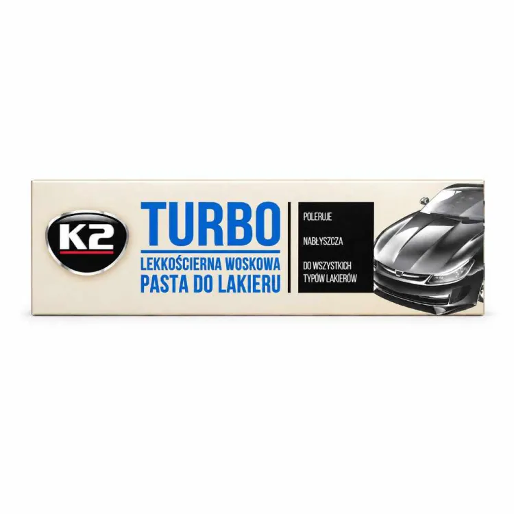 Pasta polerska lekkościerna woskowa poleruje nabłyszcza 120g K2 Turbo