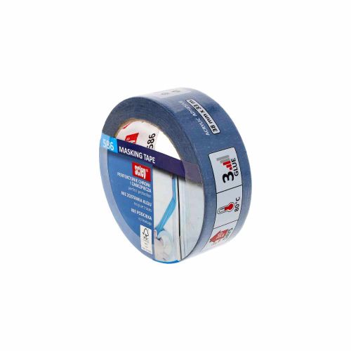 Taśma malarska niebieska 38mm x 33m maskująca nie podcieka Kaem Scley 586