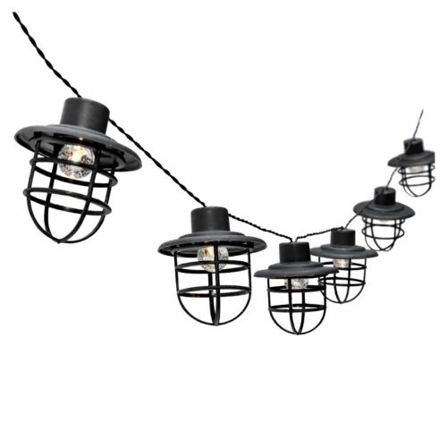 Girlanda solarna ogrodowa 10 LED IP44 latarnie retro ciepła biała 4IQ
