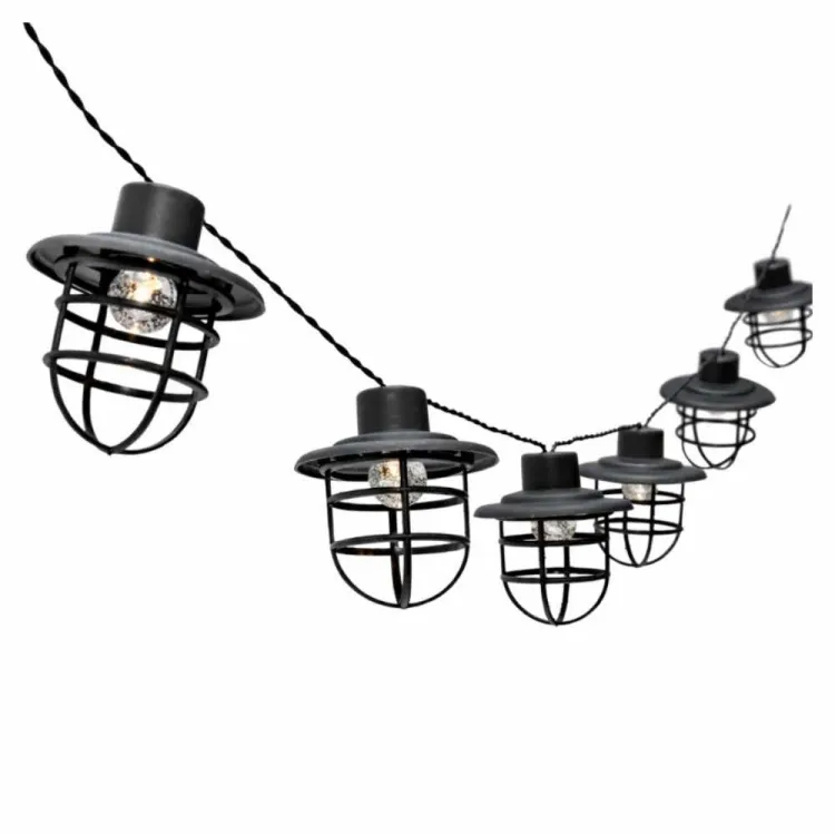Girlanda solarna ogrodowa 10 LED IP44 latarnie retro ciepła biała 4IQ