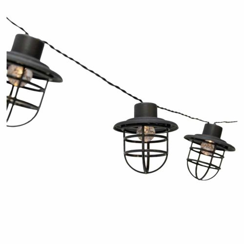Girlanda solarna ogrodowa 10 LED IP44 latarnie retro ciepła biała 4IQ