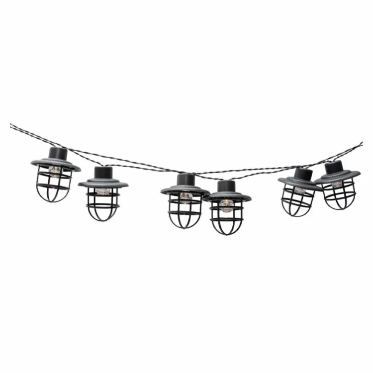 Girlanda solarna ogrodowa 10 LED IP44 latarnie retro ciepła biała 4IQ