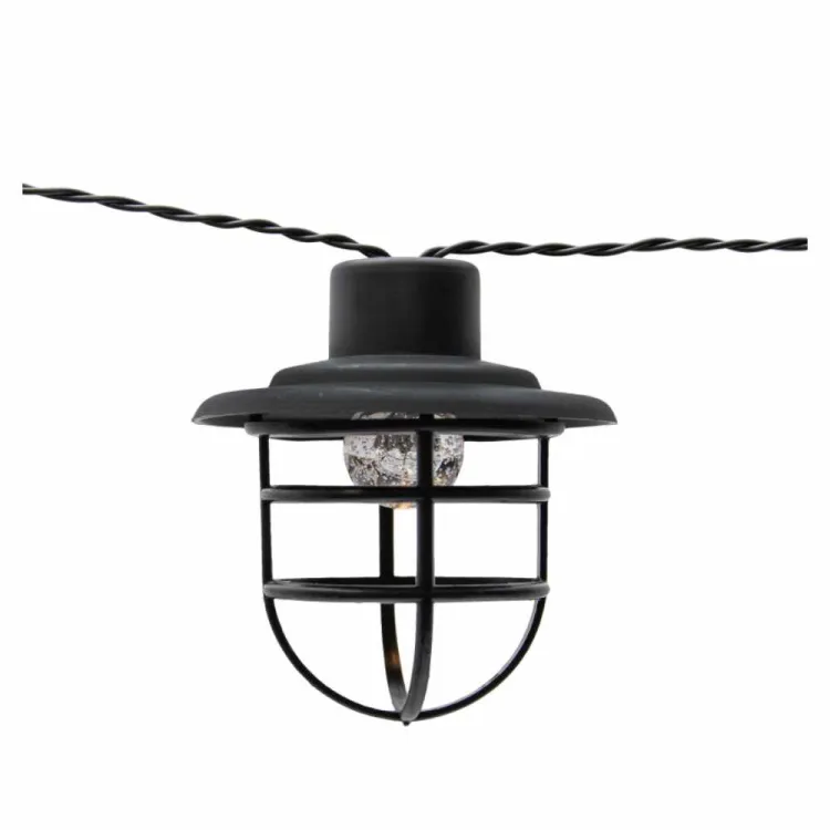 Girlanda solarna ogrodowa 10 LED IP44 latarnie retro ciepła biała 4IQ