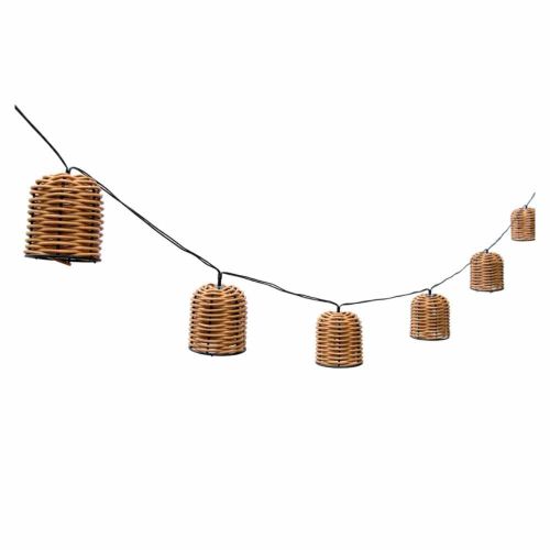 Girlanda solarna ogrodowa 10 LED koszyczki ciepła biel IP44 4iQ