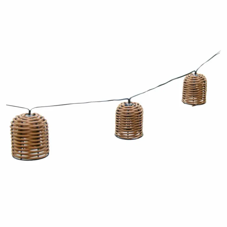 Girlanda solarna ogrodowa 10 LED koszyczki ciepła biel IP44 4iQ