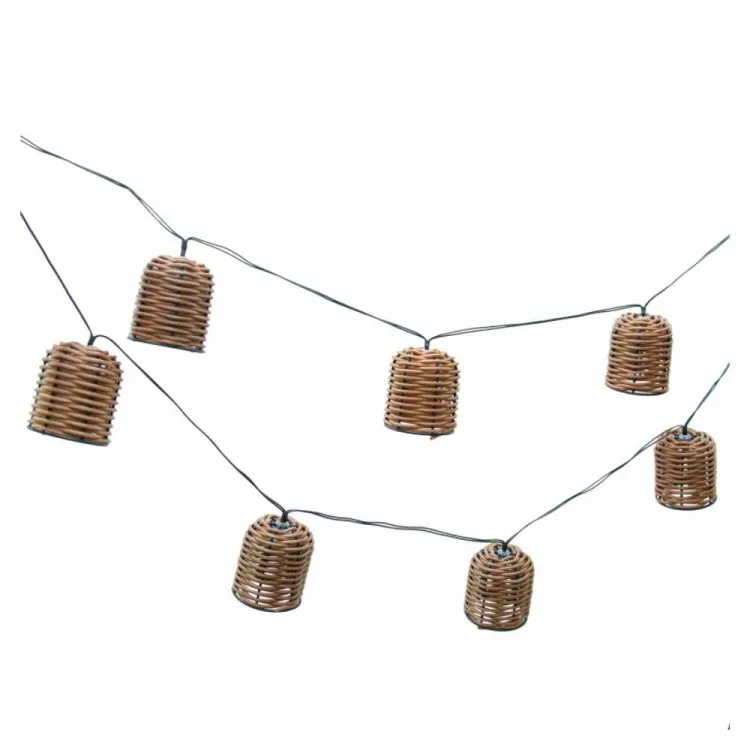 Girlanda solarna ogrodowa 10 LED koszyczki ciepła biel IP44 4iQ